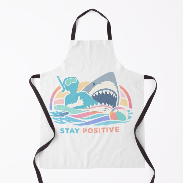 Item preview, Funny Shark Stay Positive Graphic designed and sold by Log77.