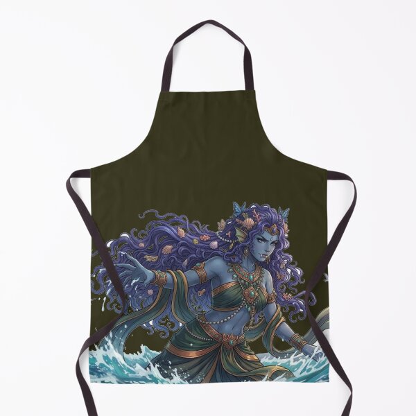 Item preview, Thai Sea Goddess Ogress Fantasy Mythological Art designed and sold by ChaemmRichStudio.