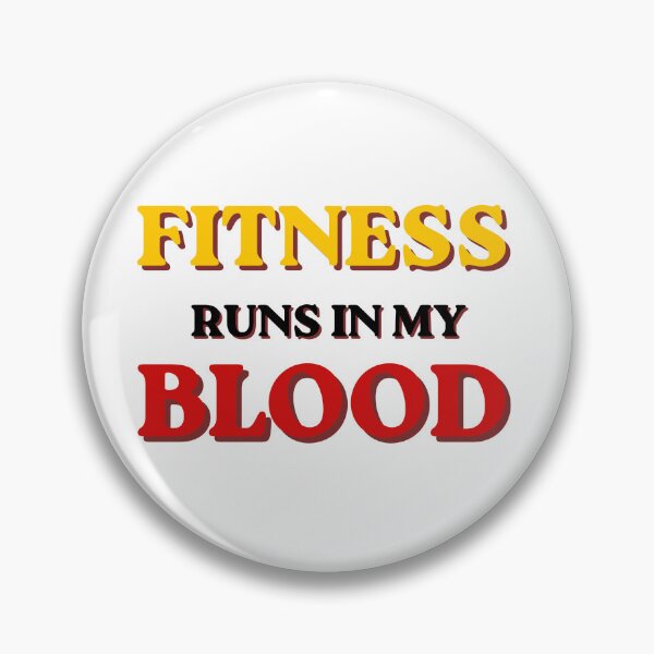 Item preview, Fitness Runs in My Blood for Gym Lovers | Motivational Workout Graphic Tee for Runners and Fitness Enthusiasts designed and sold by 95PrintAura.