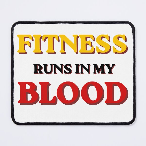 Item preview, Fitness Runs in My Blood for Gym Lovers | Motivational Workout Graphic Tee for Runners and Fitness Enthusiasts designed and sold by 95PrintAura.