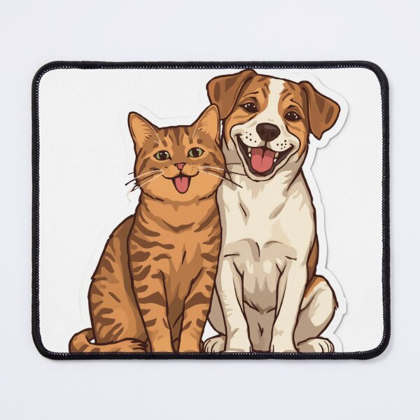 Item preview, Cute Cat and Dog Best Friends designed and sold by Gwaunnn.