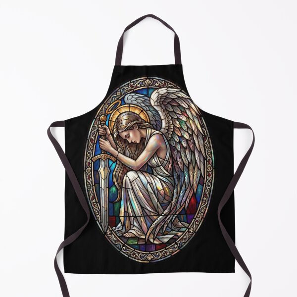 Item preview, Stained Glass Guardian Angel designed and sold by RedemptionTees.