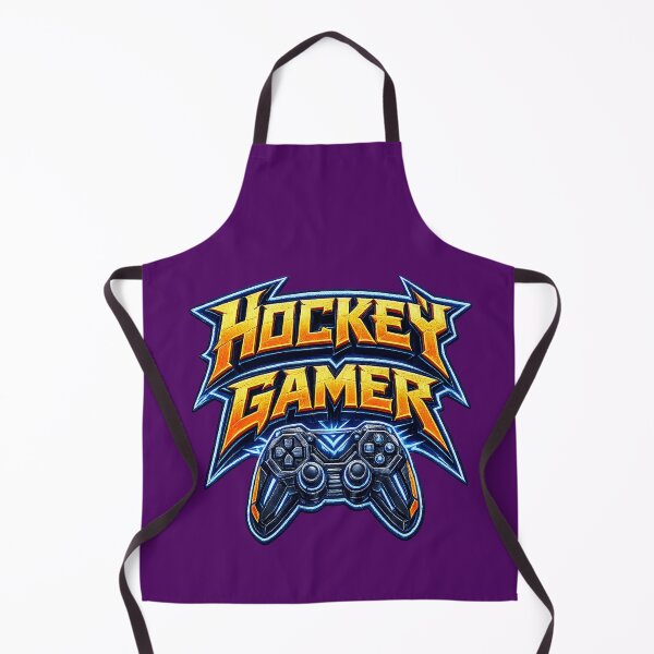 Item preview, ⚡GAMER HOCKEY GEEK NERD RETRO PRINT designed and sold by Atelier RLGS.