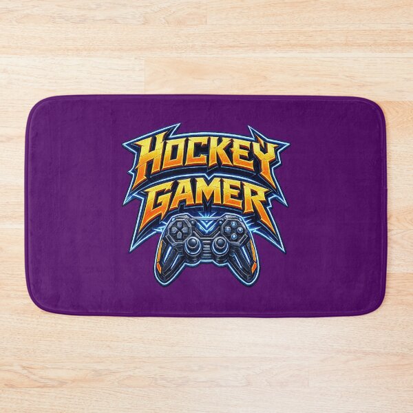 Item preview, ⚡GAMER HOCKEY GEEK NERD RETRO PRINT designed and sold by Atelier RLGS.