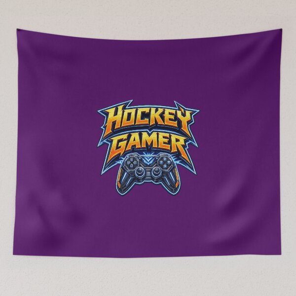 Item preview, ⚡GAMER HOCKEY GEEK NERD RETRO PRINT designed and sold by Atelier RLGS.