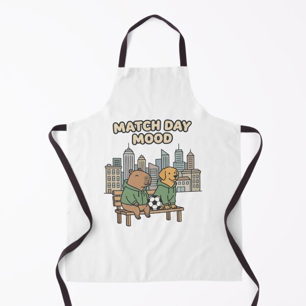 Item preview, Match Day Mood Capybara Dog Soccer Bench designed and sold by laughingshirts.