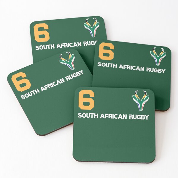 Item preview, SA Rugby Springbok Fan Number 6 designed and sold by d247.