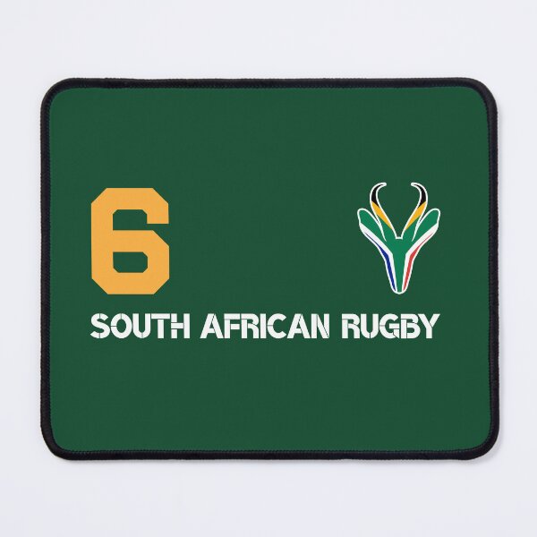 Item preview, SA Rugby Springbok Fan Number 6 designed and sold by d247.