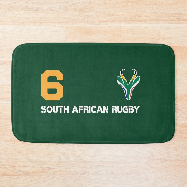 Item preview, SA Rugby Springbok Fan Number 6 designed and sold by d247.