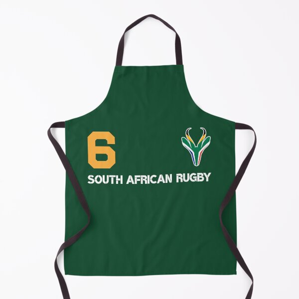 Item preview, SA Rugby Springbok Fan Number 6 designed and sold by d247.