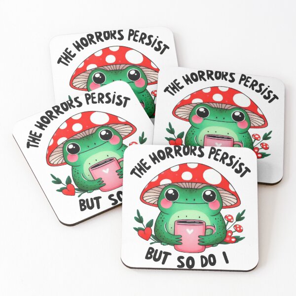 Item preview, The Horrors Persist But So Do I | Sticker designed and sold by animenosekaiii.