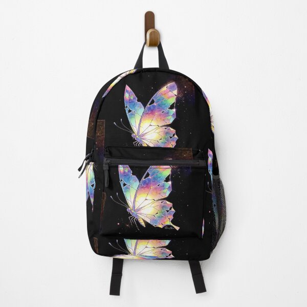 Item preview, Crystalline Psychedelic Butterfly - Iridescent Geometric Glass Art designed and sold by Hen-C-Art.