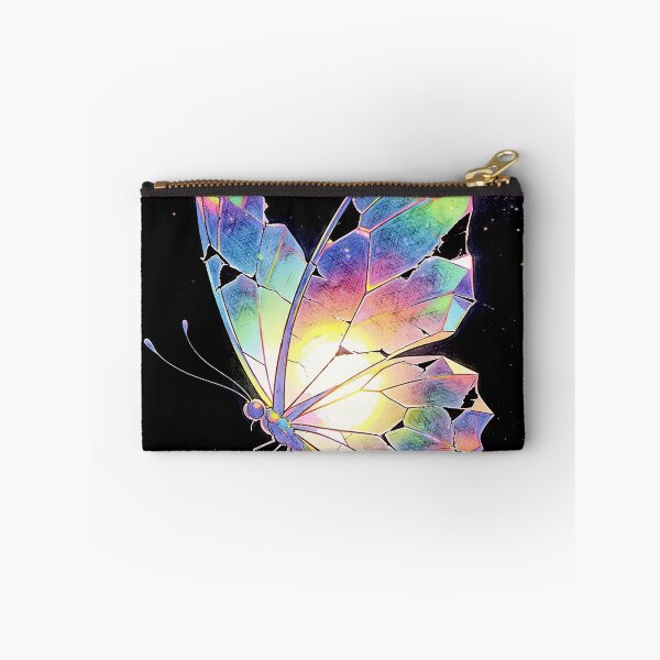 Item preview, Crystalline Psychedelic Butterfly - Iridescent Geometric Glass Art designed and sold by Hen-C-Art.