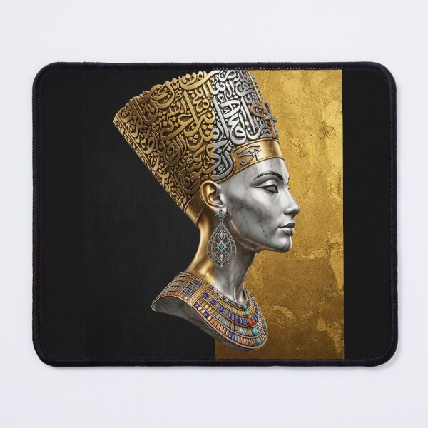 Item preview, Nefertiti Arabic Calligraphy Fusion – Egyptian Queen Luxury Gold Art designed and sold by Queen Cleopatra.
