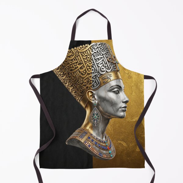 Item preview, Nefertiti Arabic Calligraphy Fusion – Egyptian Queen Luxury Gold Art designed and sold by Queen Cleopatra.
