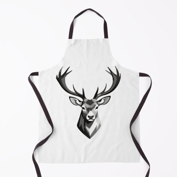 Item preview, Geometric Deer Head Monochrome designed and sold by RandomWalker.