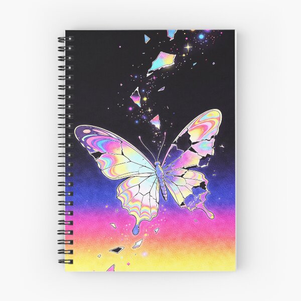 Item preview, Psychedelic Shattered Crystal Butterfly - Iridescent Cosmic Art designed and sold by Hen-C-Art.