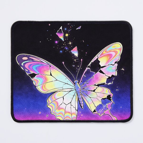 Item preview, Psychedelic Shattered Crystal Butterfly - Iridescent Cosmic Art designed and sold by Hen-C-Art.