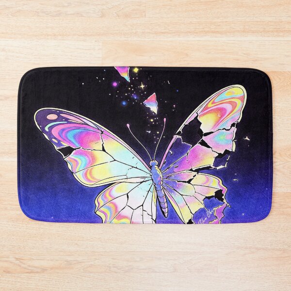 Item preview, Psychedelic Shattered Crystal Butterfly - Iridescent Cosmic Art designed and sold by Hen-C-Art.