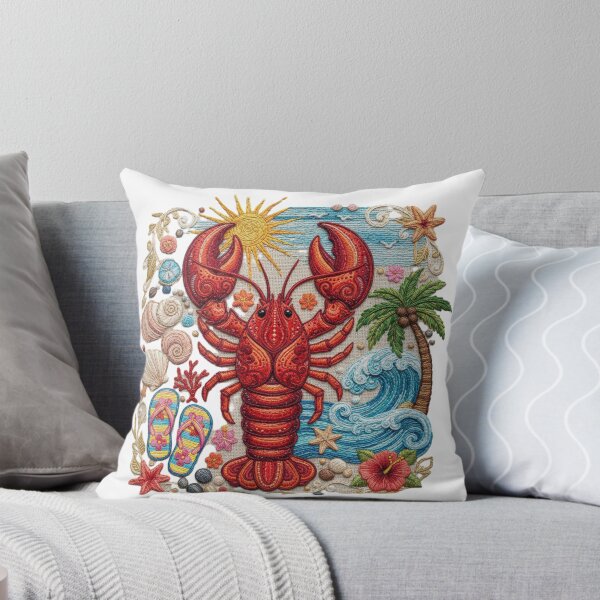 Item preview, Fun Embroidered Lobster designed and sold by BMODesigns.