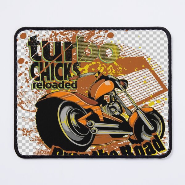 Item preview, Turbo Chicks Reloaded Burn The Road Motorcycle Vintage Graphic designed and sold by WantStyleyou.