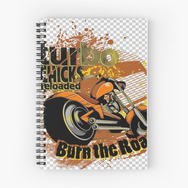 Item preview, Turbo Chicks Reloaded Burn The Road Motorcycle Vintage Graphic designed and sold by WantStyleyou.