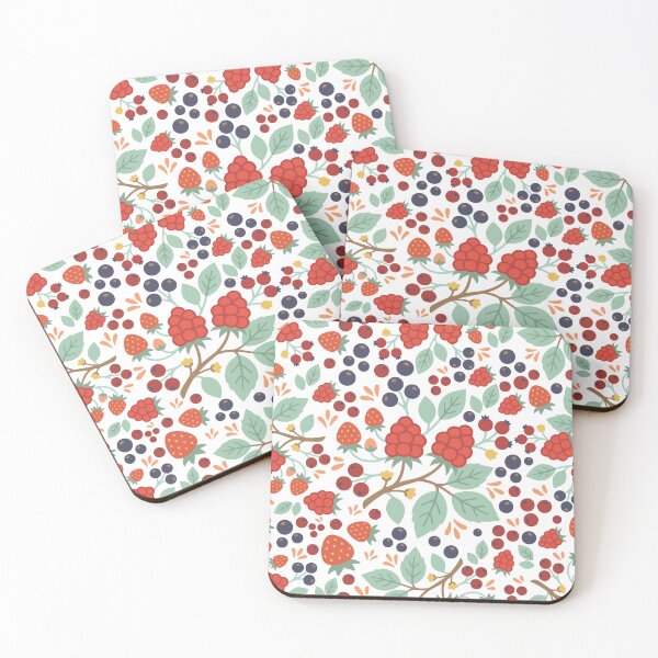 Item preview, Dark Cottagecore Wild Berry Botanical Pattern designed and sold by MingSamita.