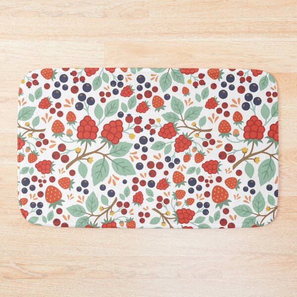 Item preview, Dark Cottagecore Wild Berry Botanical Pattern designed and sold by MingSamita.