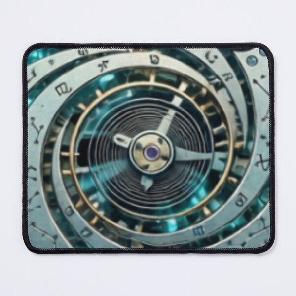 Item preview, Chrono Cosmic Clockwork - Celestial Astrolabe All-Over Vector Art designed and sold by dragon580.
