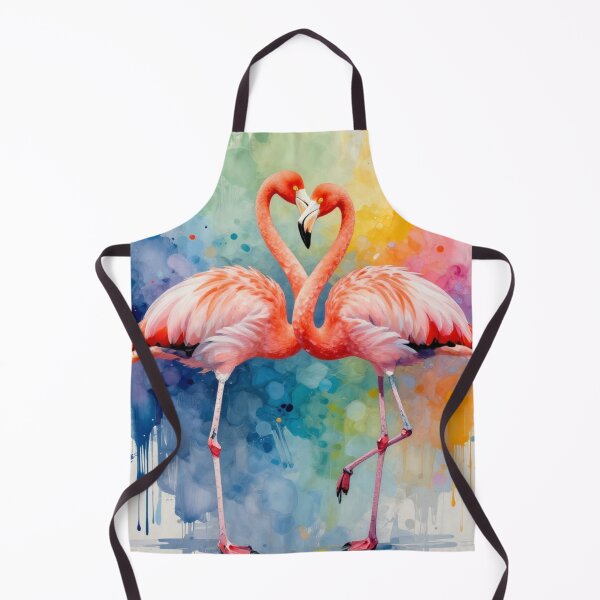 Item preview, Flamingo Lovers Watercolor Splash designed and sold by RandomWalker.