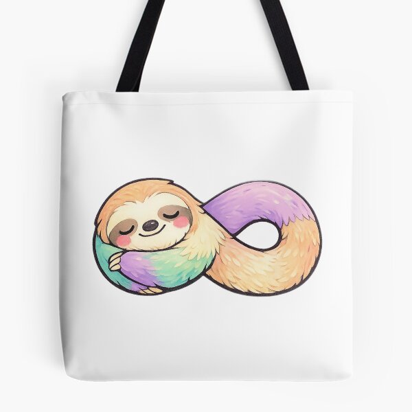 Item preview, Sleepy Sloth Curled Into an Infinity Symbol designed and sold by eignvalue.
