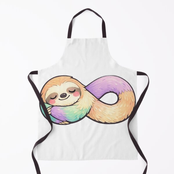 Item preview, Sleepy Sloth Curled Into an Infinity Symbol designed and sold by eignvalue.