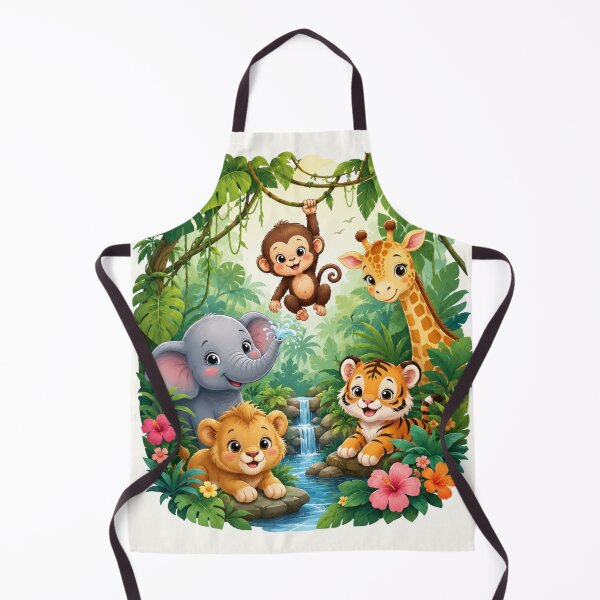 Item preview, Cute jungle Animal friends - baby safari cartoon illustration designed and sold by urbanshop7.
