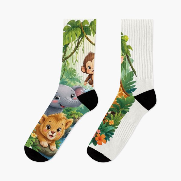 Item preview, Cute jungle Animal friends - baby safari cartoon illustration  designed and sold by urbanshop7.