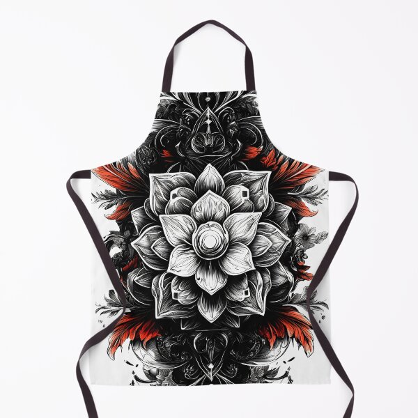 Item preview, floral decor tattoo digital artwork design bw ornament digital artwork dejco.art designed and sold by dejco.art.