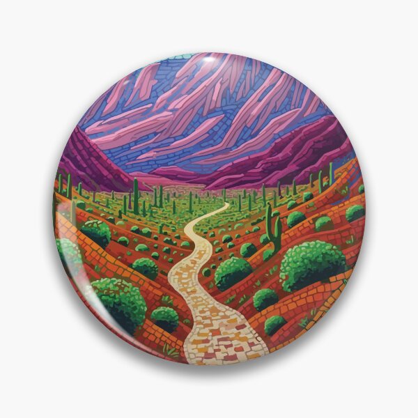 Item preview, Big Bend National Park Mosaic Landscape Art Print designed and sold by designmari.