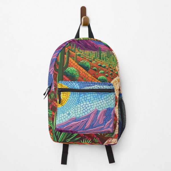 Item preview, Big Bend National Park Mosaic Landscape Art Print designed and sold by designmari.