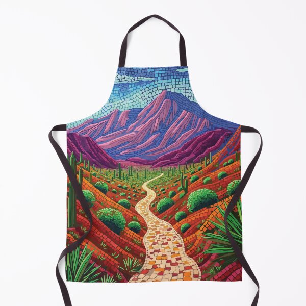 Item preview, Big Bend National Park Mosaic Landscape Art Print designed and sold by designmari.