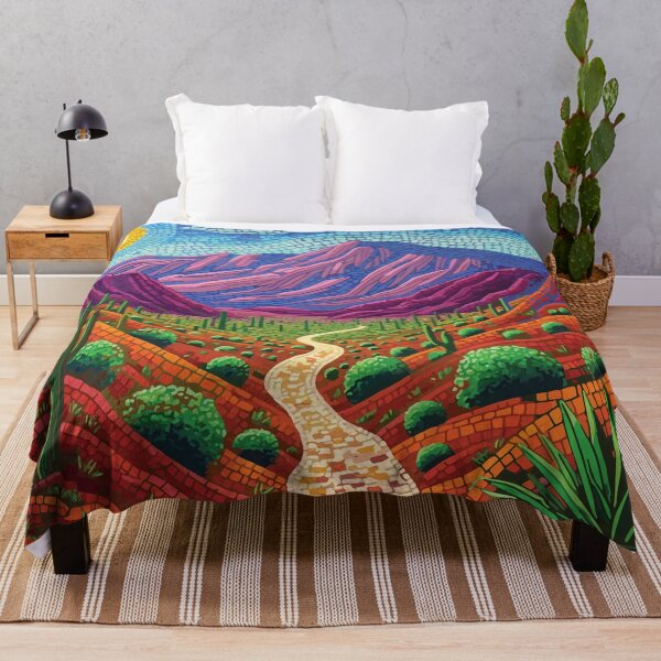 Item preview, Big Bend National Park Mosaic Landscape Art Print designed and sold by designmari.