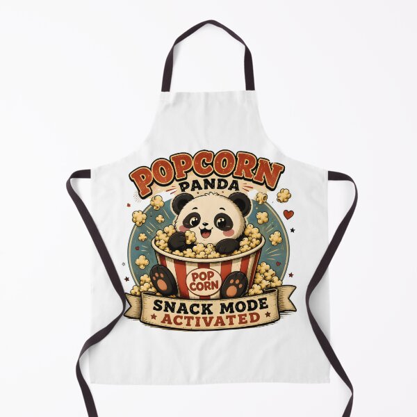 Item preview, Popcorn Panda - Snack Mode Activated Cute Kawaii Panda Popcorn Cartoon designed and sold by Snackwear Apparel.