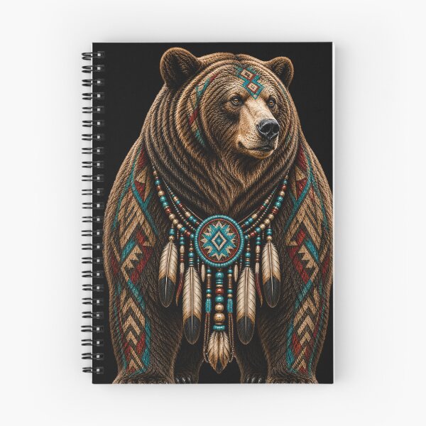 Item preview, Native Inspired Grizzly Bear Wildlife Art designed and sold by FREENATION2026.