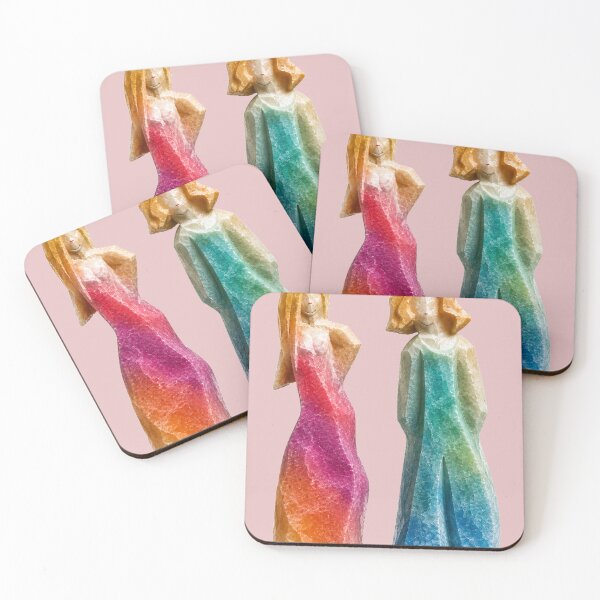 Item preview, Abstract Crystalline Faceted Women Sculptures designed and sold by puzzell.