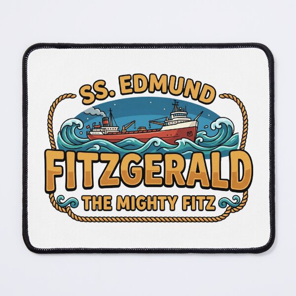 Item preview, mighty fitz lake superior nautical heritage tribute designed and sold by ArtDesignTp.