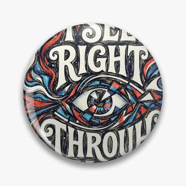 Item preview, I See Right Through You Vintage Trippy Eyes Art designed and sold by Hen-C-Art.