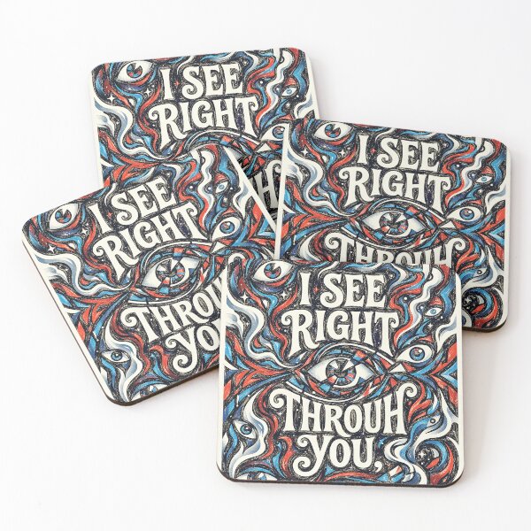 Item preview, I See Right Through You Vintage Trippy Eyes Art designed and sold by Hen-C-Art.