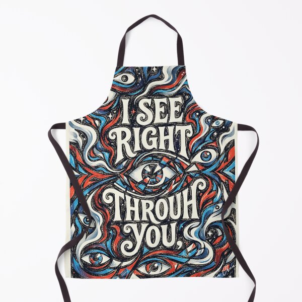Item preview, I See Right Through You Vintage Trippy Eyes Art designed and sold by Hen-C-Art.