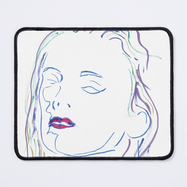 Item preview, Woman's Face in Color — Gestural Ink Portrait designed and sold by essentialink.