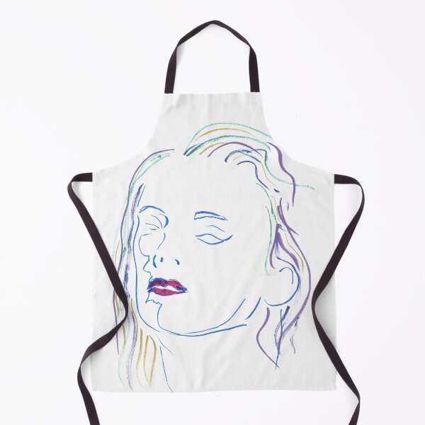Item preview, Woman's Face in Color — Gestural Ink Portrait designed and sold by essentialink.