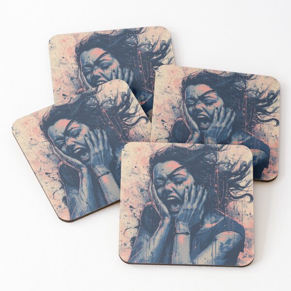 Item preview, Goth Dark Beauty Art - Inner Fight designed and sold by ERODED SELF.