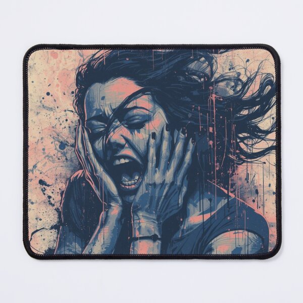 Item preview, Goth Dark Beauty Art - Inner Fight designed and sold by ERODED SELF.